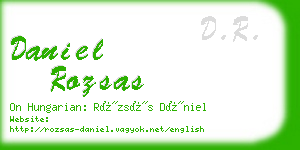 daniel rozsas business card